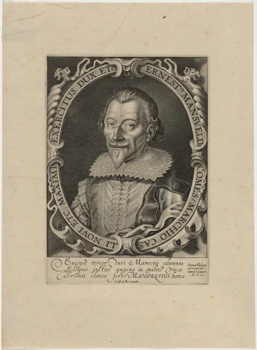 Ernest, Count of Mansfeld by Simon van de Passe, print, 1623