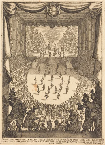 First Intermezzo by Jacques Callot, print, 1617