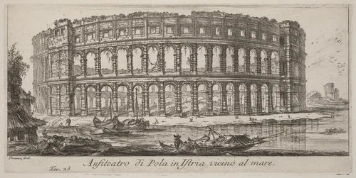 Anfiteatro di Pola in Istria by Giovanni Battista Piranesi, portfolio, 1748
