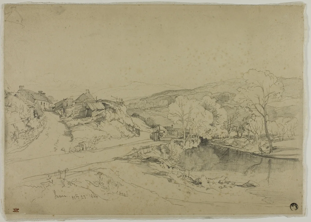 Inverness by William Leighton Leitch, drawing, 1844-1883
