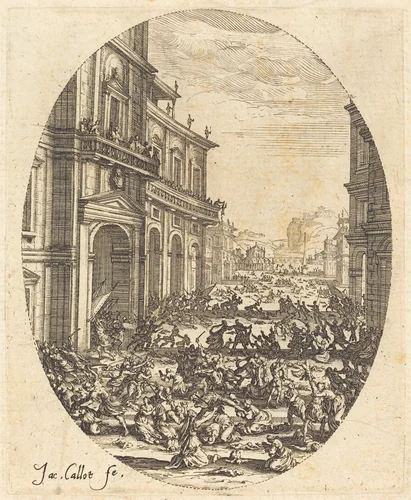 The Massacre of the Innocents by Jacques Callot, print, 1622