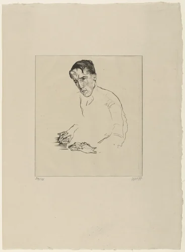 Manfred Gurlitt by Max Oppenheimer, print, 1912