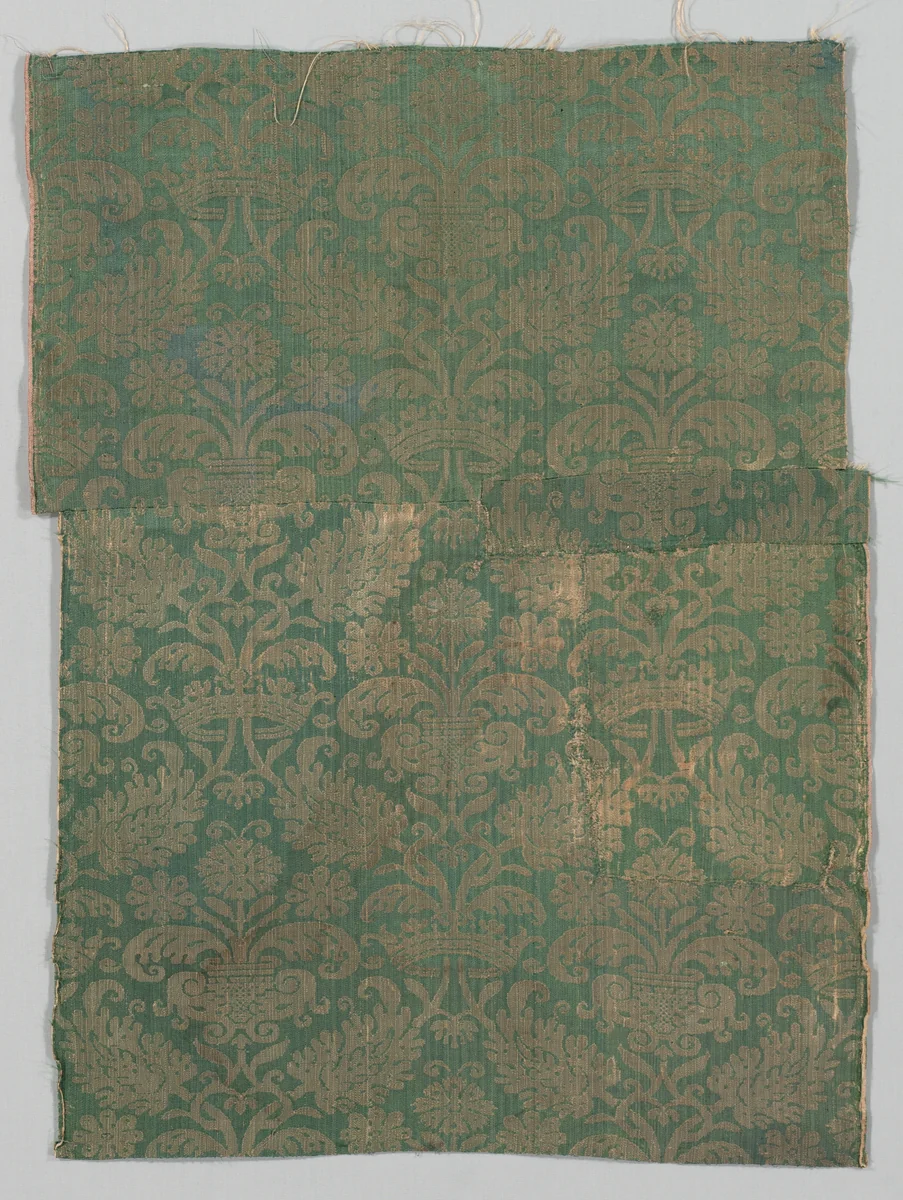 Two Lengths of Textile by Unknown, textile, 1500-1599
