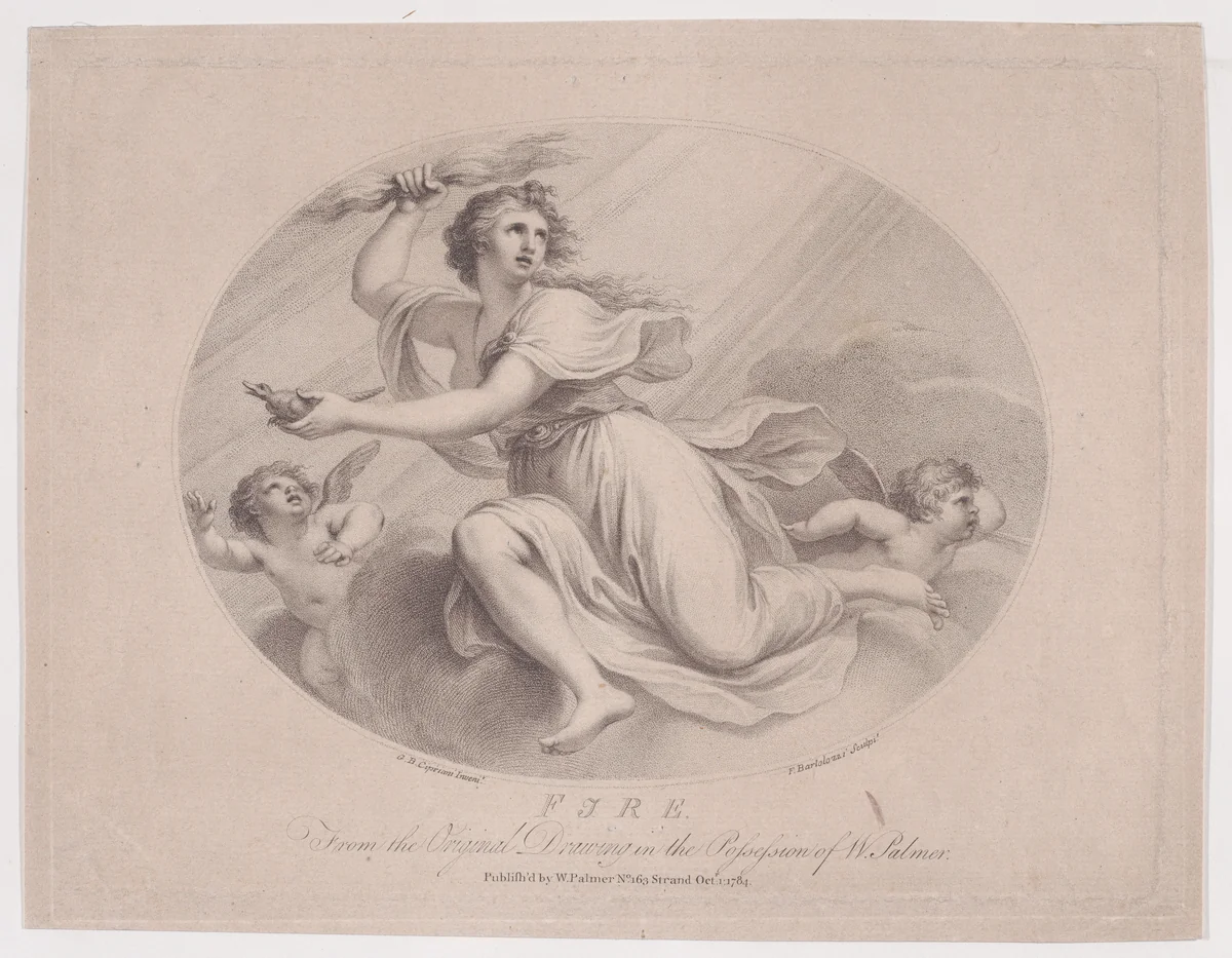 Fire by Francesco Bartolozzi, print, 1784