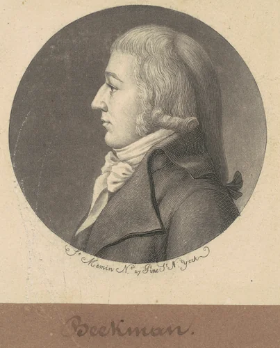 Gerard G. Beekman, Jr. by Charles B. J. Févret de Saint-Mémin, print, 1797
