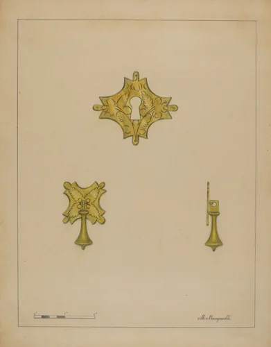 Drawer Pull by Matthew Mangiacotti, index of american design, 1936