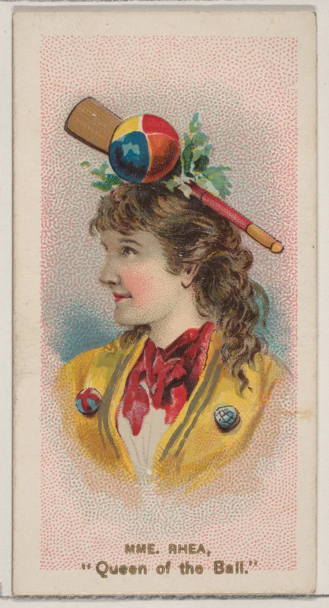 Mme. Rhea as "Queen of the Ball," from the series Fancy Dress Ball Costumes (N73) for Duke brand cigarettes by W. Duke, Sons & Co., print, 1889
