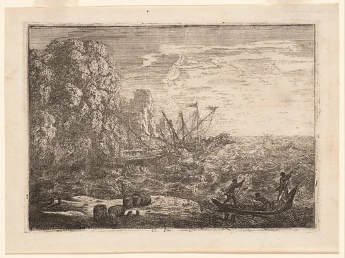 The Tempest by Claude Lorrain, print, 1630