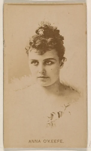 Anna O'Keefe, from the Actresses series (N245) issued by Kinney Brothers to promote Sweet Caporal Cigarettes by Kinney Brothers Tobacco Company, photograph, 1890
