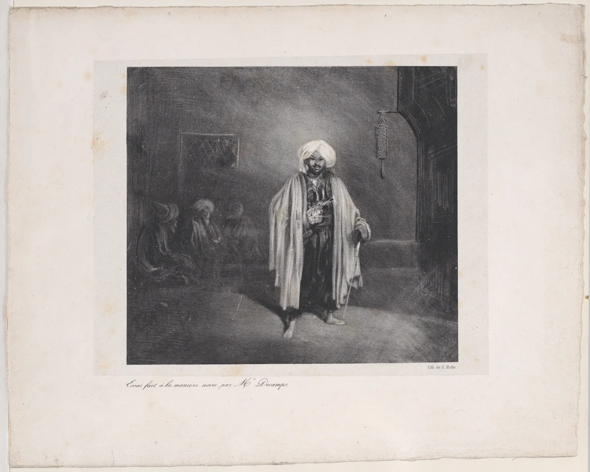 Standing Turk by Alexandre-Gabriel Decamps, print, 1831