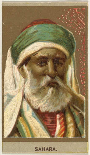 Sahara, from the Races of Mankind series (T181) issued by Abdul Cigarettes by Abdul Cigarettes, print, 1881