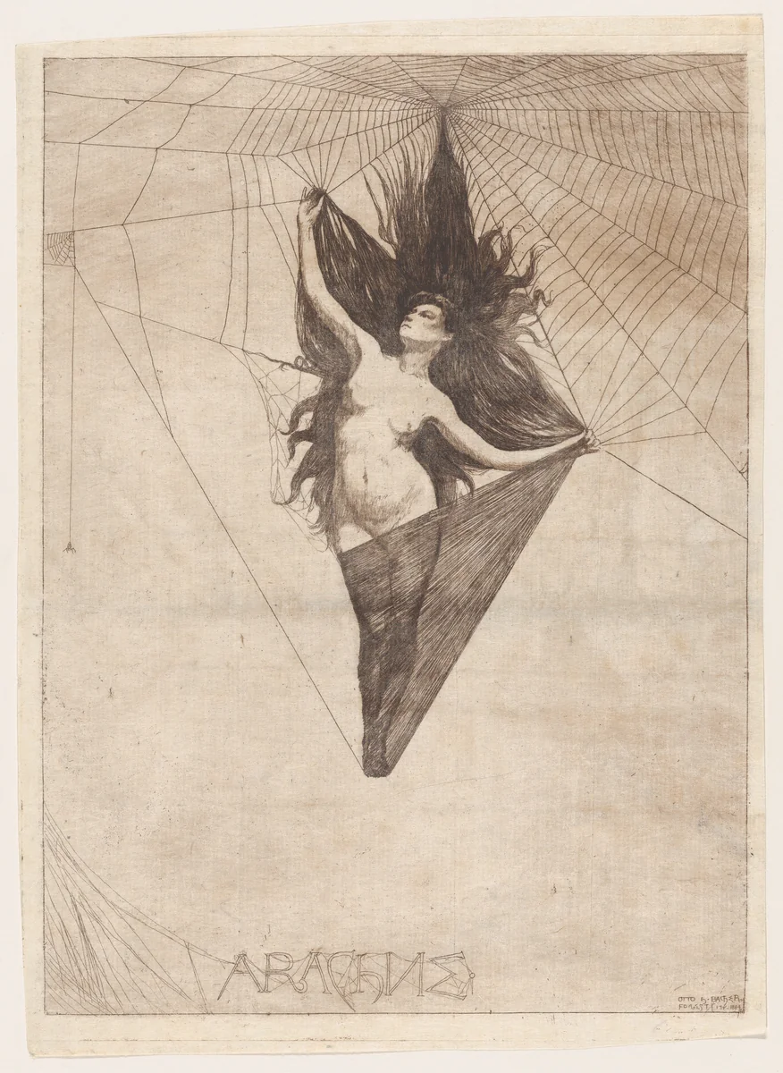 Arachne by Otto Henry Bacher, print, 1884