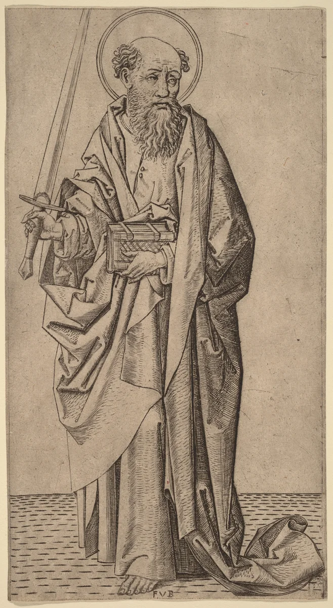 Saint Paul by Master FVB, print, 1490-1500