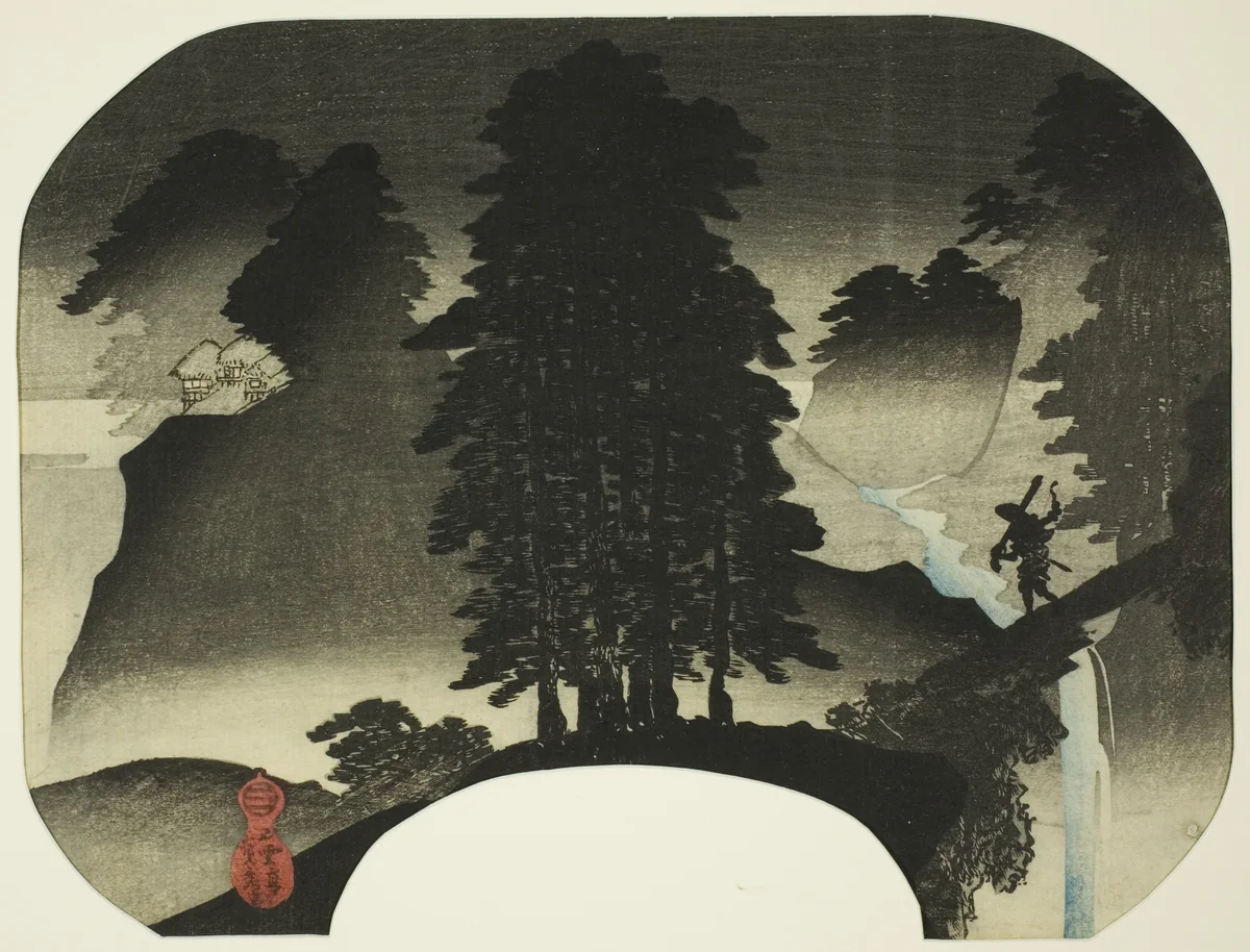 Landscape (Sansui) by Utagawa Sadahide, print, 1835-1845