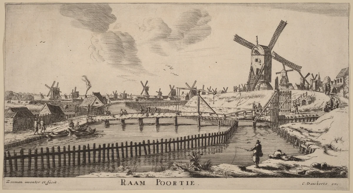 Raam Gate (Raam Poortie) by Reinier Nooms, print, 1623-1667