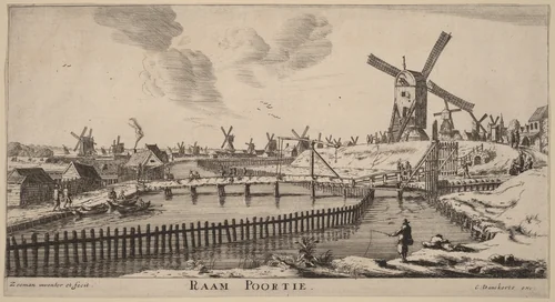 Raam Gate (Raam Poortie) by Reinier Nooms, print, 1623-1667