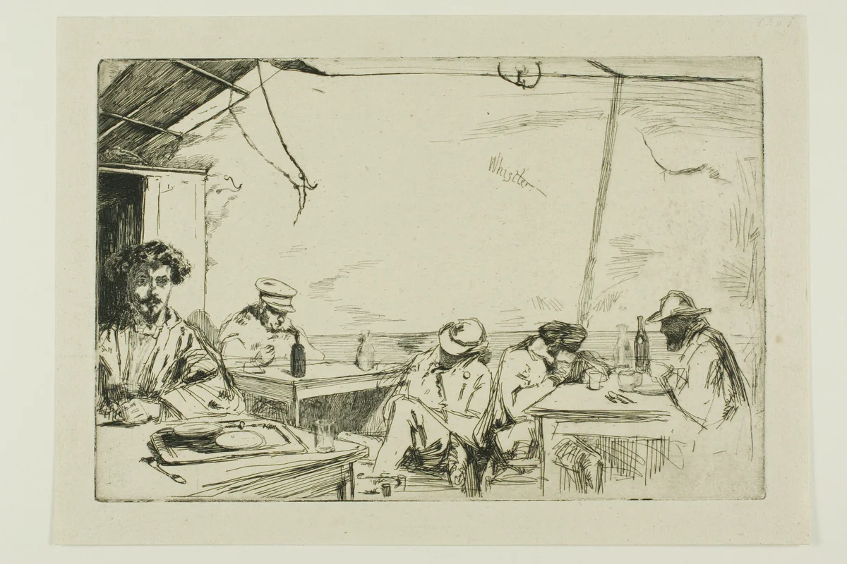 Soupe à trois sous (Soup for three sous) by James McNeill Whistler, print, 1859