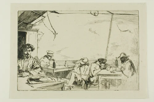 Soupe à trois sous (Soup for three sous) by James McNeill Whistler, print, 1859