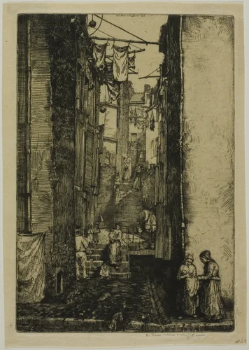 Ruelle du Pêcheur by Donald Shaw MacLaughlan, print, 1902