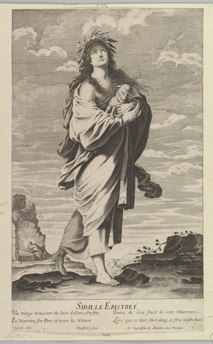 Sibylle Erythréenne by Gilles Rousselet, print, 1630-1640