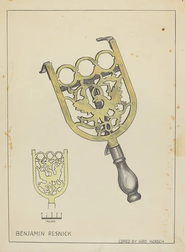 Trivet by Hans Korsch, index of american design, 1939