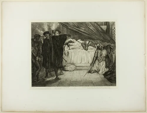 O Spartan dog, plate fifteen from Othello by Théodore Chassériau, print, 1844