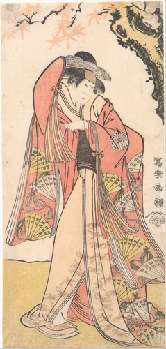 Actor Sakakiyama Sangoro II as Michinaga's Daughter Princess Otae by Tōshūsai Sharaku, print, 1794-1795