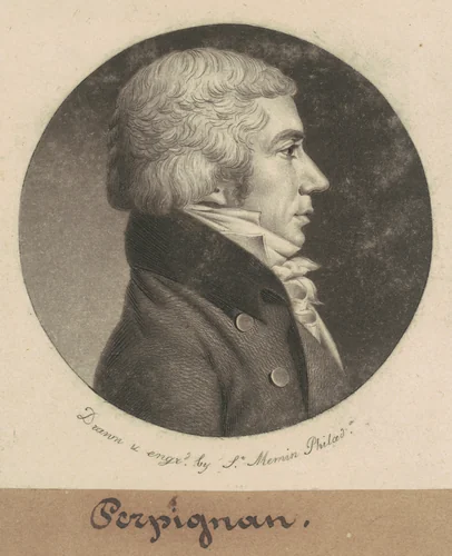 Perpignan by Charles B. J. Févret de Saint-Mémin, print, 1800