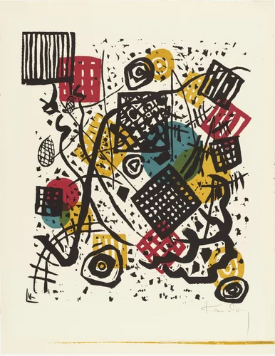 Small Worlds V (Kleine Welten VI) from Small Worlds (Kleine Welten) by Wassily Kandinsky, print, 1922