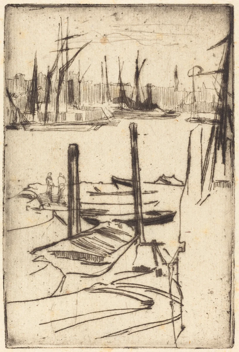 The Tiny Pool by James McNeill Whistler, print, 1876-1878