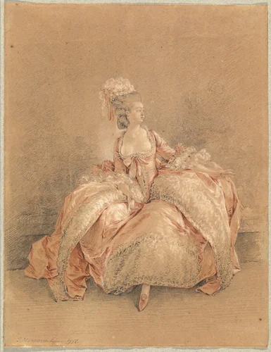 Yes or No by Jean Michel Moreau, drawing, 1778