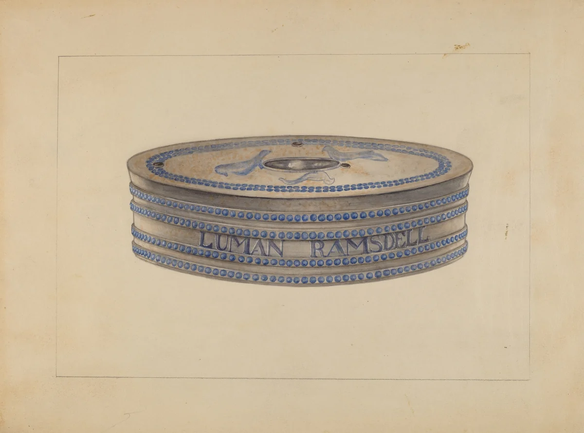 Inkwell by Gertrude Lemberg, index of american design, 1936