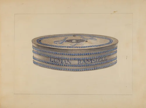 Inkwell by Gertrude Lemberg, index of american design, 1936