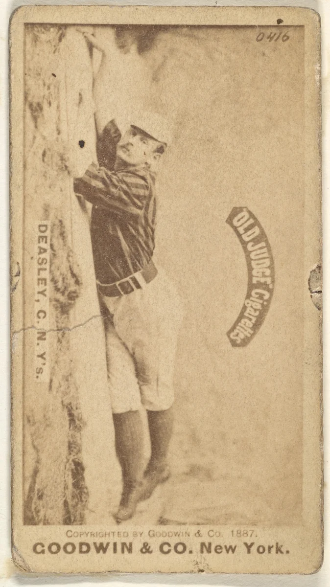 Thomas H. "Pat" Deasley, Catcher, New York, from the Old Judge series (N172) for Old Judge Cigarettes by Goodwin & Company, photograph, 1887