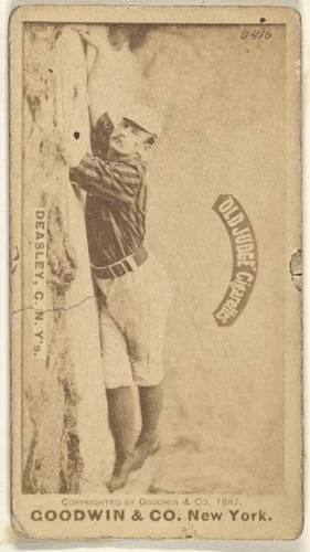 Thomas H. "Pat" Deasley, Catcher, New York, from the Old Judge series (N172) for Old Judge Cigarettes by Goodwin & Company, photograph, 1887