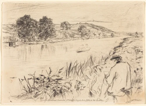 Sketching, No. 1 by James McNeill Whistler, print, 1861