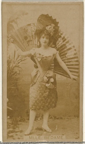 Mlle. Bedame, from the Actors and Actresses series (N145-8) issued by Duke Sons & Co. to promote Duke Cigarettes by W. Duke, Sons & Co., photograph, 1890-1895
