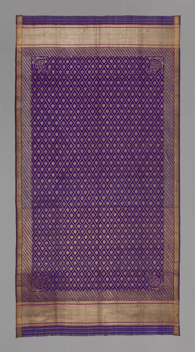 Scarf by Eastern India, textile, 1801-1900