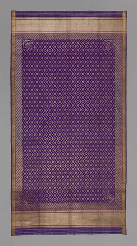 Scarf by Eastern India, textile, 1801-1900