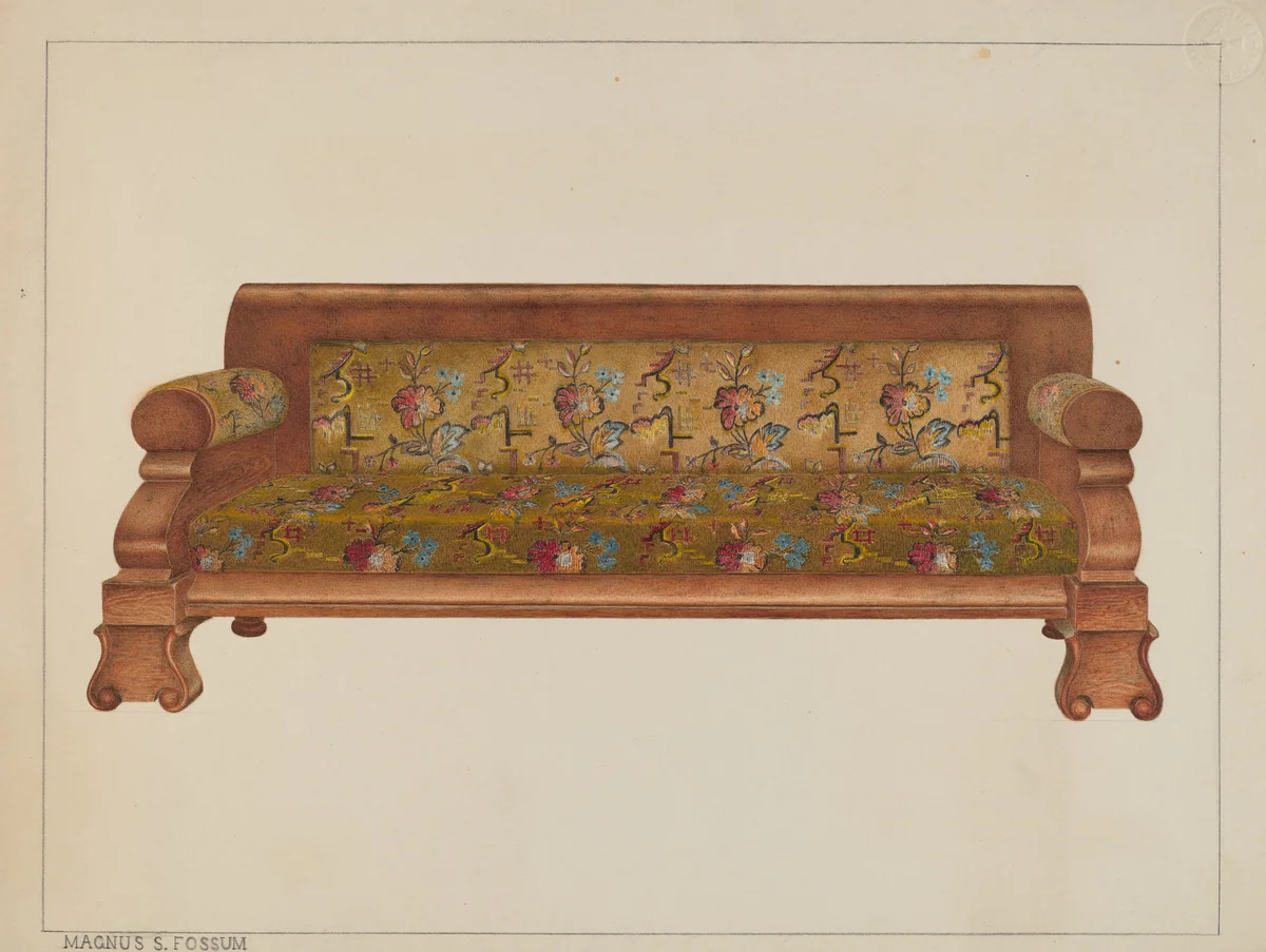 High Back Lounge by Magnus S. Fossum, index of american design, 1938