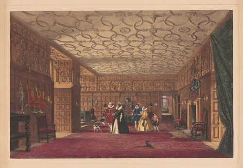 The Hall, Levens, Westmorland by Joseph Nash, print, 1849