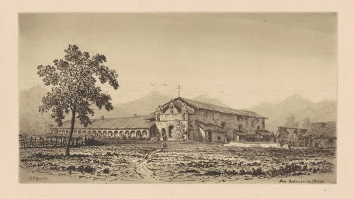 Mission San Antonio de Padua by Henry Chapman Ford, print, 1883