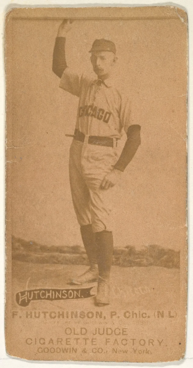F. Hutchinson, Pitcher, Chicago, from the Old Judge series (N172) for Old Judge Cigarettes by Goodwin & Company, photograph, 1887-1890