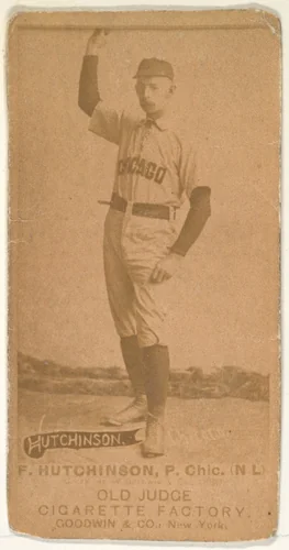 F. Hutchinson, Pitcher, Chicago, from the Old Judge series (N172) for Old Judge Cigarettes by Goodwin & Company, photograph, 1887-1890