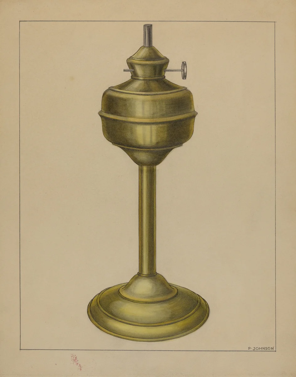 Lamp by Philip Johnson, index of american design, 1935