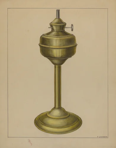 Lamp by Philip Johnson, index of american design, 1935