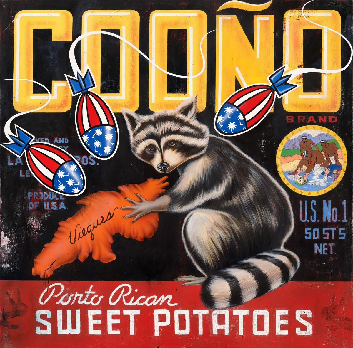 Cooño by Miguel Luciano, painting, 2000