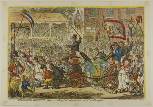 Middlesex Election by James Gillray, print, 1804