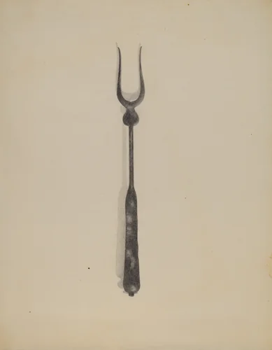Toasting Fork by Anna Aloisi, index of american design, 1936