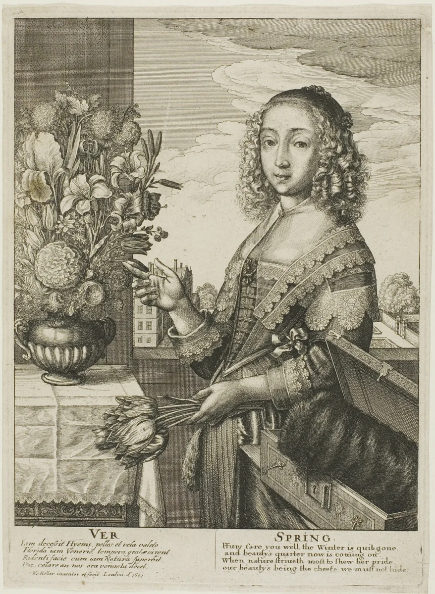 Spring by Wenceslaus Hollar, print, 1641
